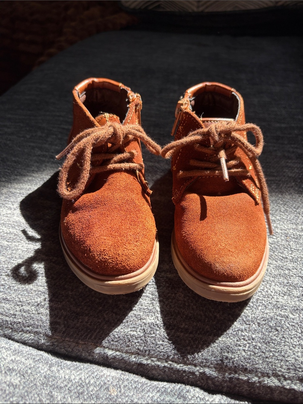 Steve Madden Men's Rust Brown Suede Boots size 10M